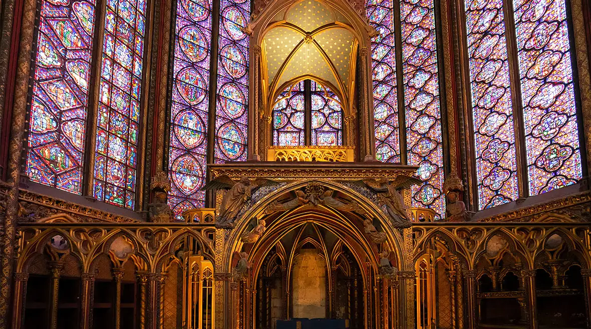 Stained glass windows of Saint Chapelle