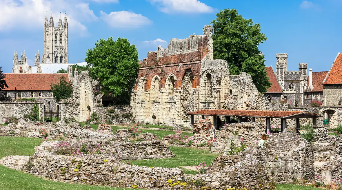 Les ruines de l’abbaye de Saint Augustin à Canterbury