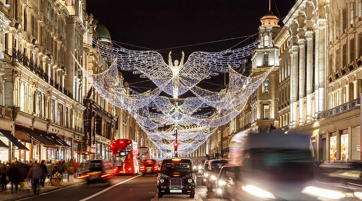 Émerveillez-vous devant les anges illuminés de Regent Street