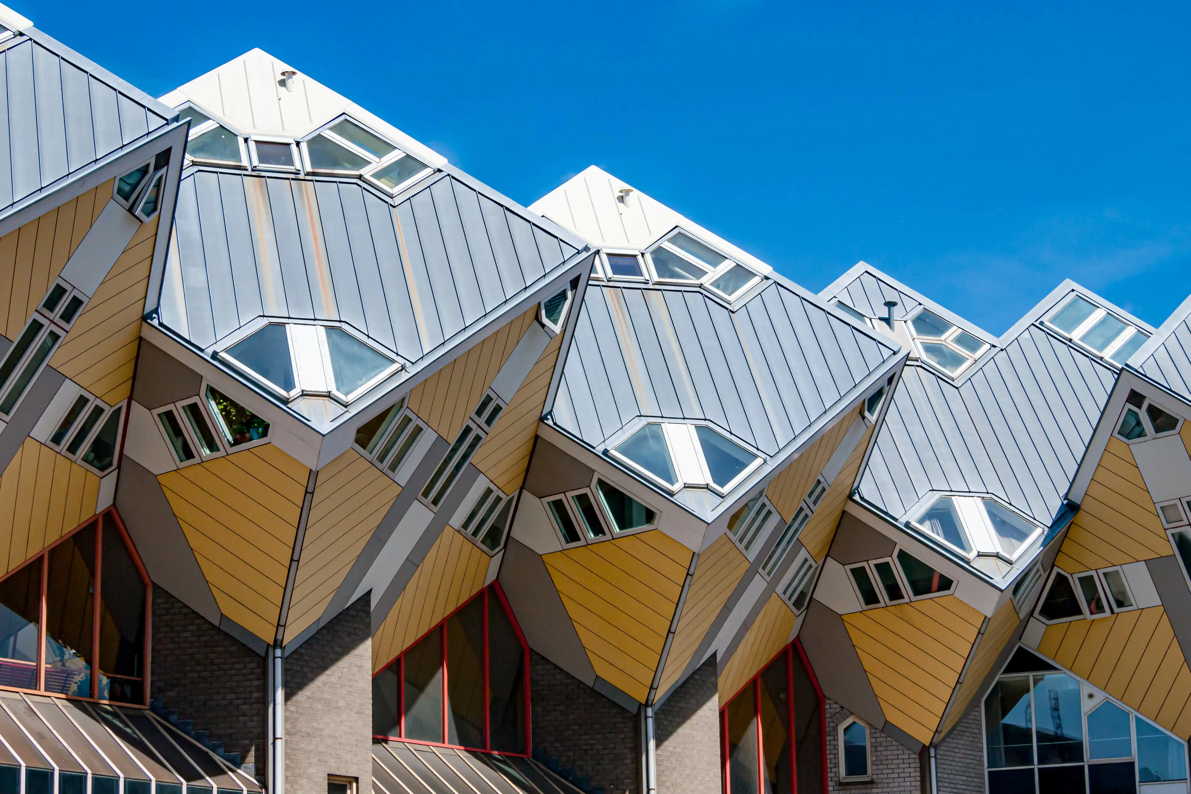 Quirkily designed terraced houses